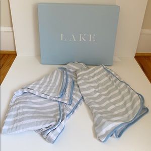 Lake Pajama Pants and Shorts in Seaside Blue Small